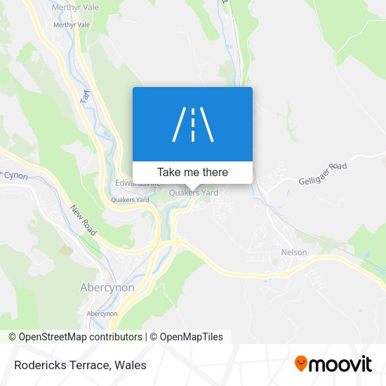 Rodericks Terrace map