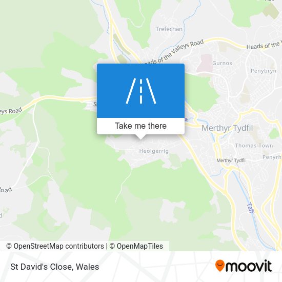 St David's Close map