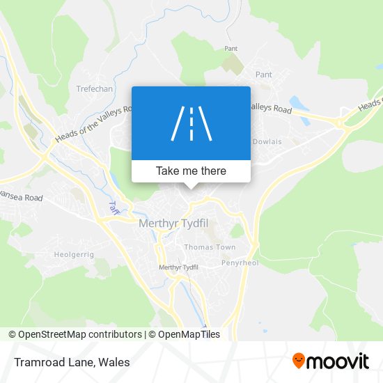 Tramroad Lane map