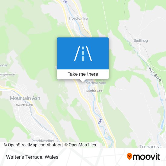 Walter's Terrace map