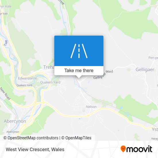 West View Crescent map