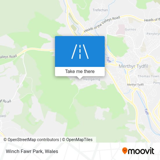 Winch Fawr Park map