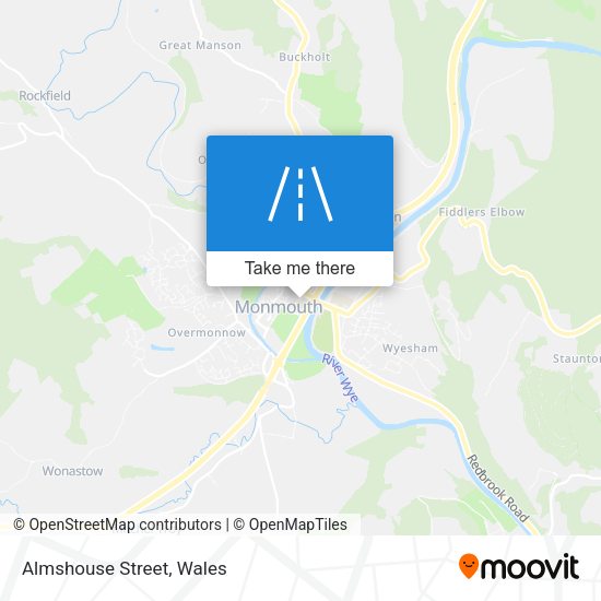 Almshouse Street map