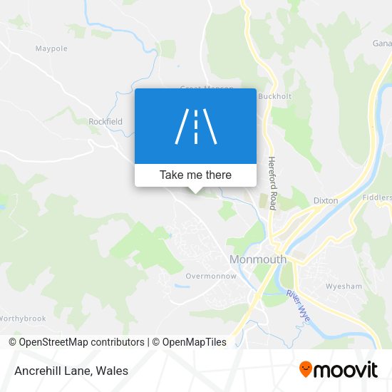 Ancrehill Lane map