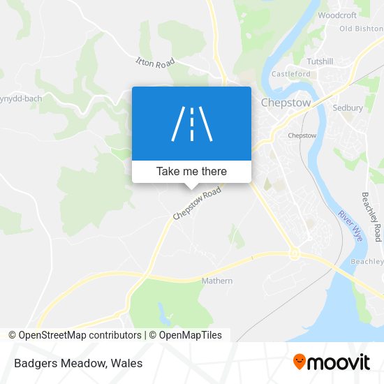 Badgers Meadow map