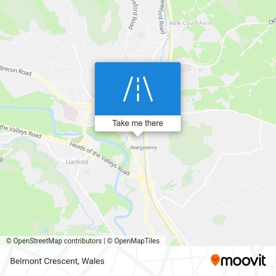 Belmont Crescent map