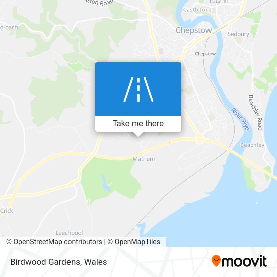 Birdwood Gardens map