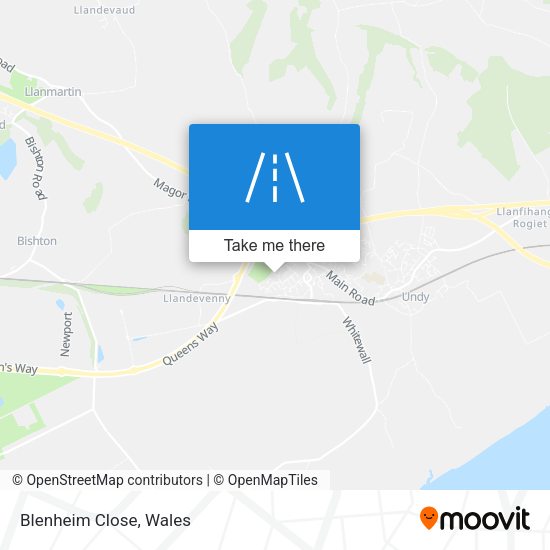 Blenheim Close map