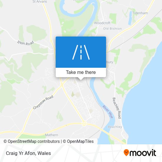 Craig Yr Afon map