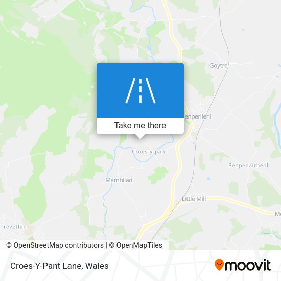 Croes-Y-Pant Lane map