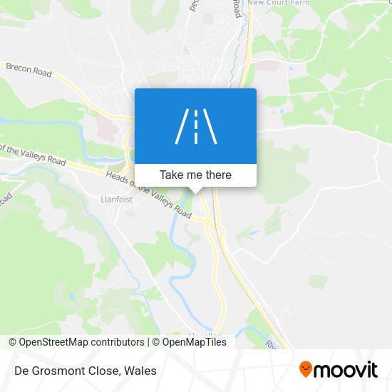De Grosmont Close map