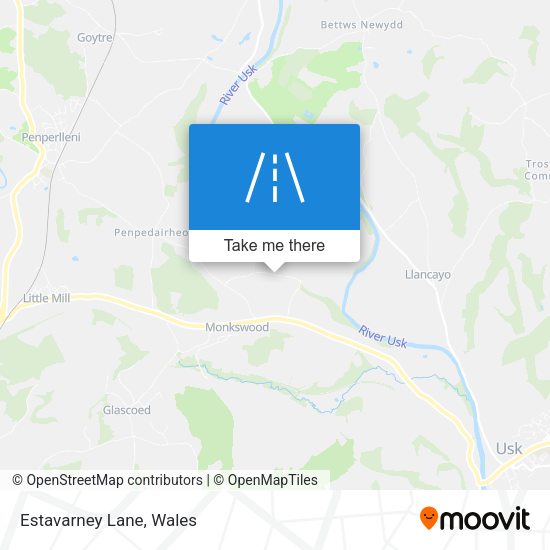 Estavarney Lane map