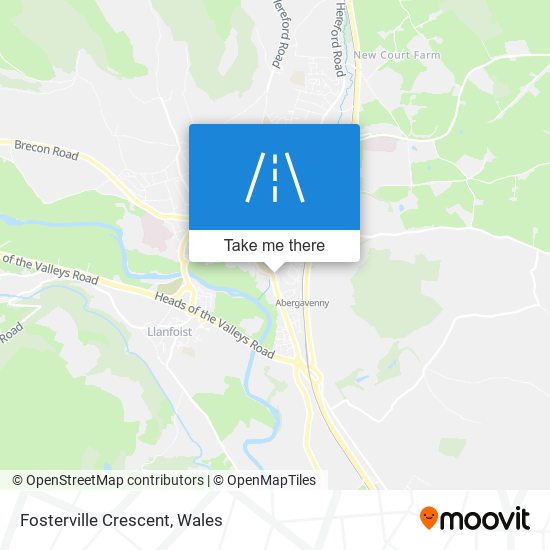 Fosterville Crescent map