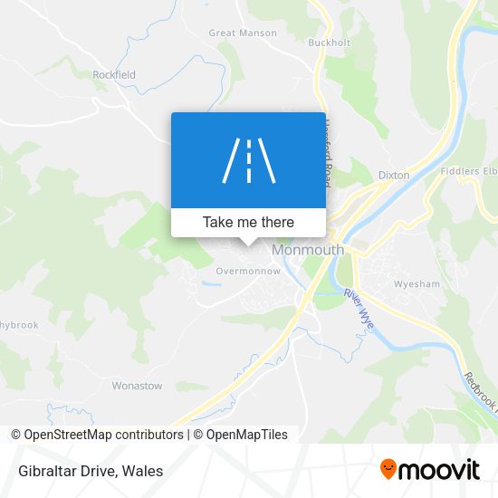 Gibraltar Drive map