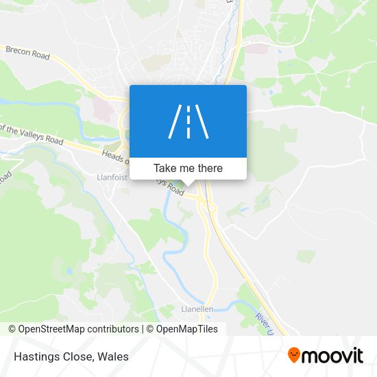 Hastings Close map