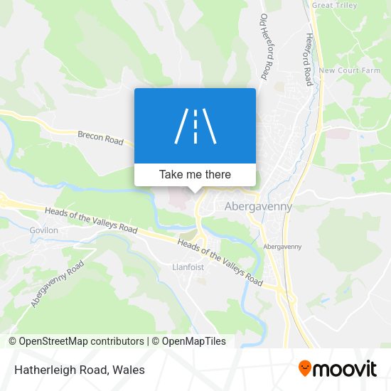 Hatherleigh Road map