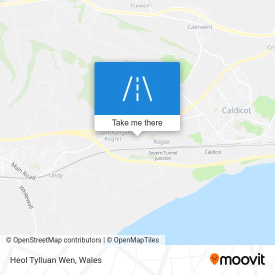 Heol Tylluan Wen map
