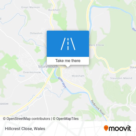 Hillcrest Close map