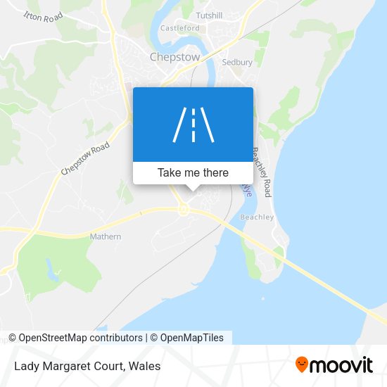Lady Margaret Court map