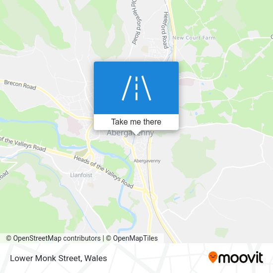 Lower Monk Street map