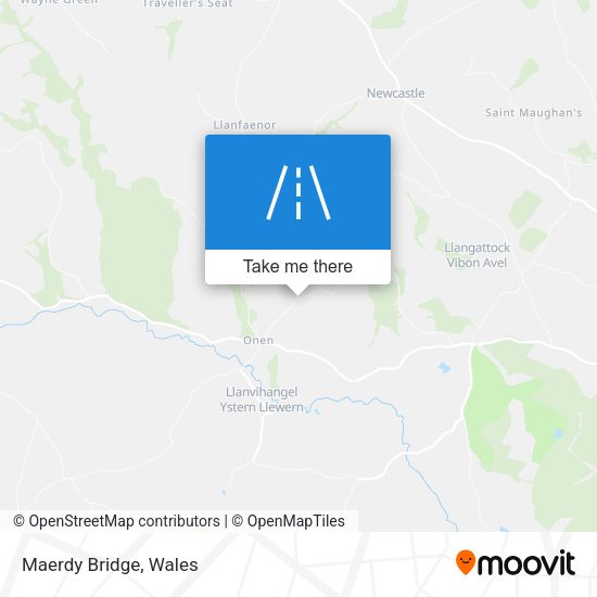 Maerdy Bridge map