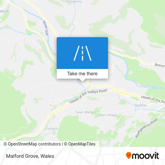 Malford Grove map