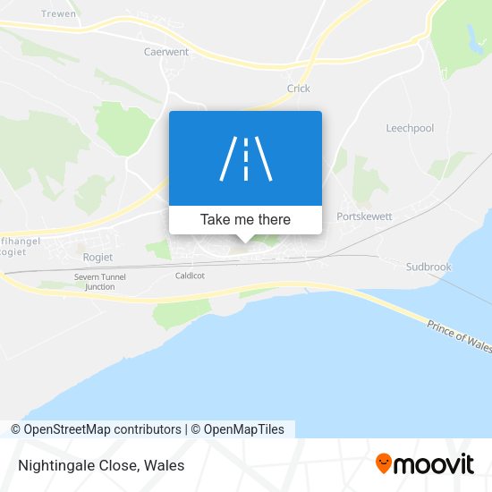 Nightingale Close map