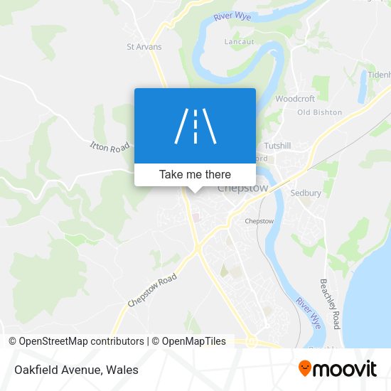 Oakfield Avenue map