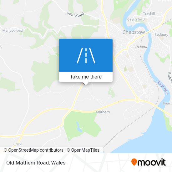 Old Mathern Road map