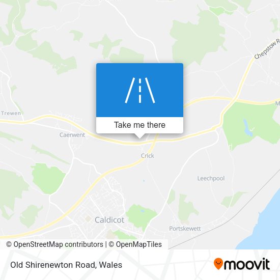 Old Shirenewton Road map