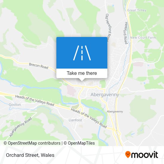 Orchard Street map