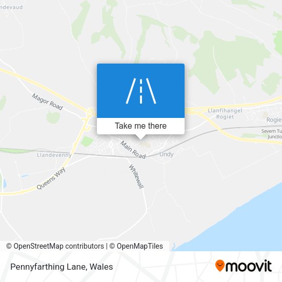 Pennyfarthing Lane map