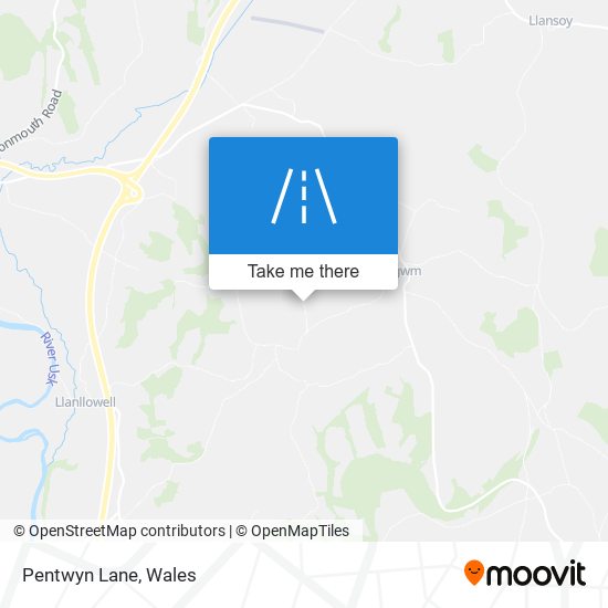 Pentwyn Lane map