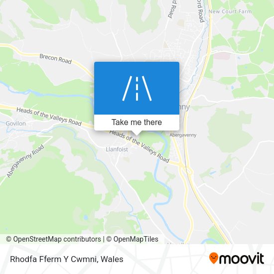 Rhodfa Fferm Y Cwmni map