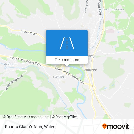 Rhodfa Glan Yr Afon map