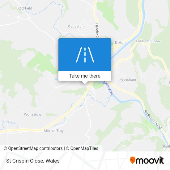 St Crispin Close map