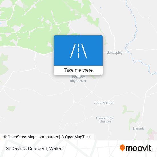 St David's Crescent map
