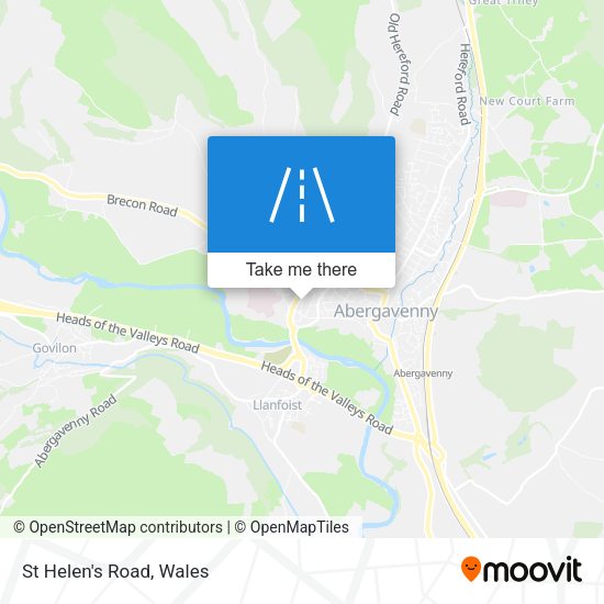 St Helen's Road map