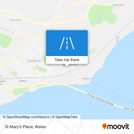 St Mary's Place map