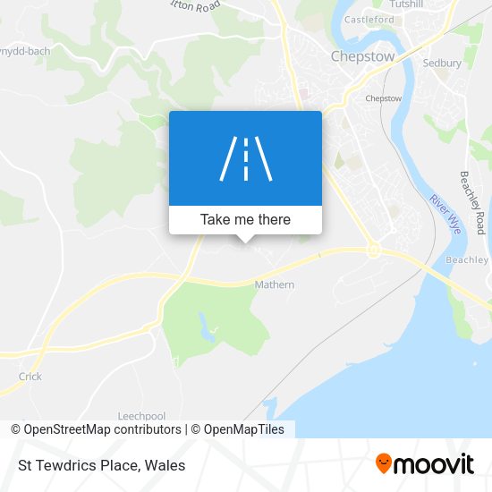 St Tewdrics Place map