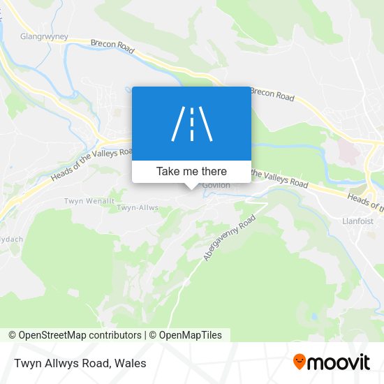 Twyn Allwys Road map