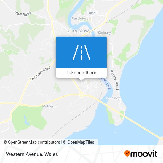 Western Avenue map