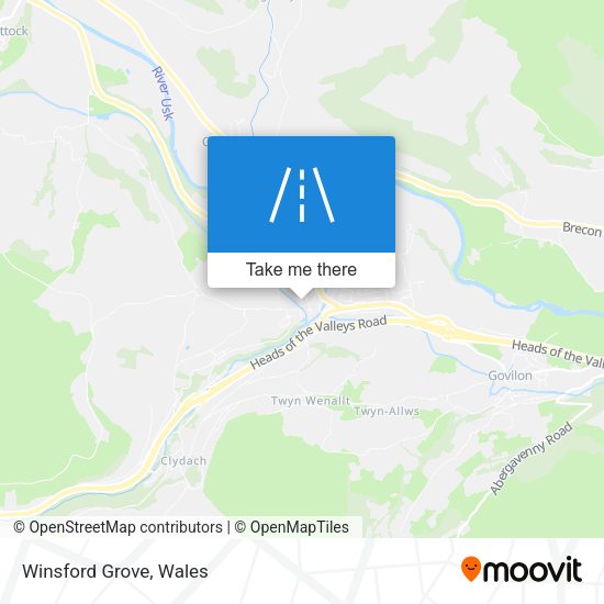 Winsford Grove map