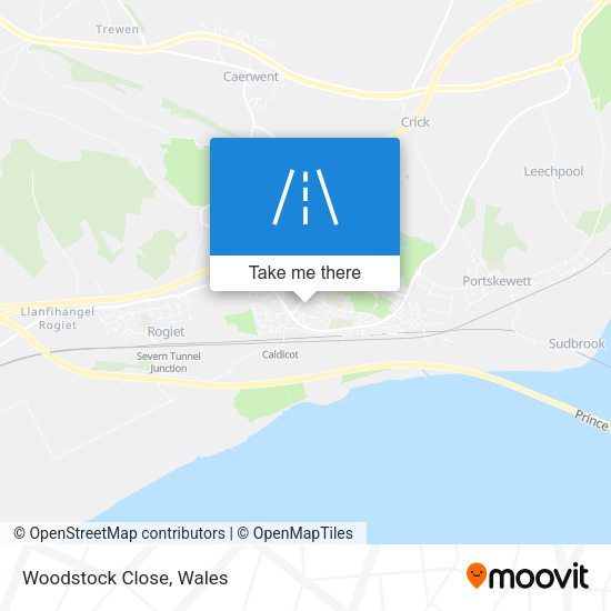 Woodstock Close map