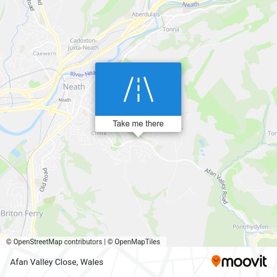Afan Valley Close map