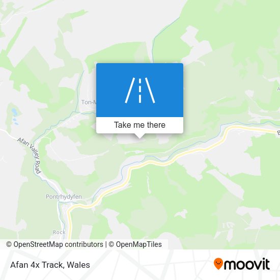 Afan 4x Track map