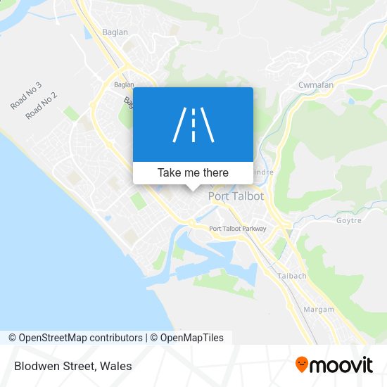 Blodwen Street map
