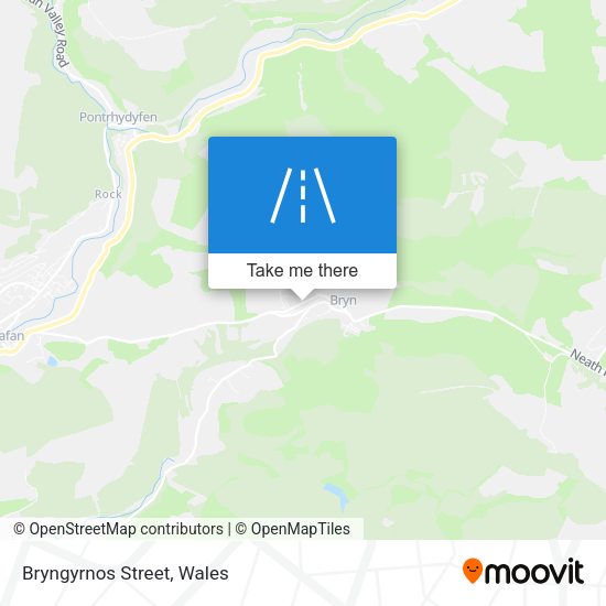 Bryngyrnos Street map