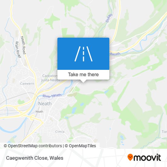 Caegwenith Close map