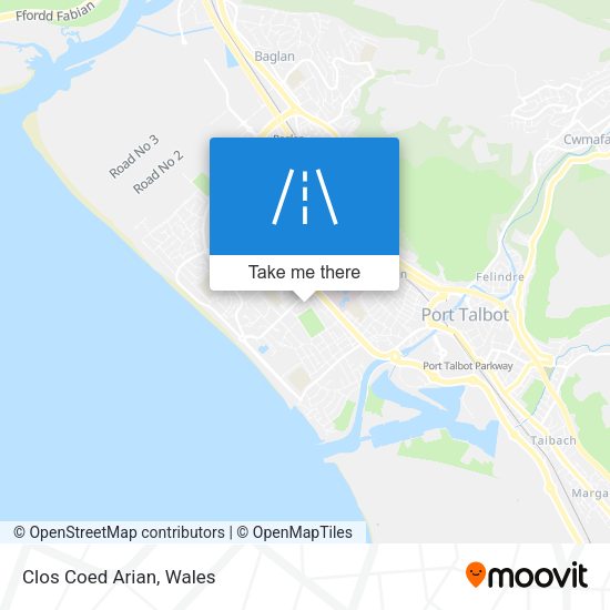 Clos Coed Arian map